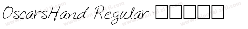 OscarsHand Regular字体转换